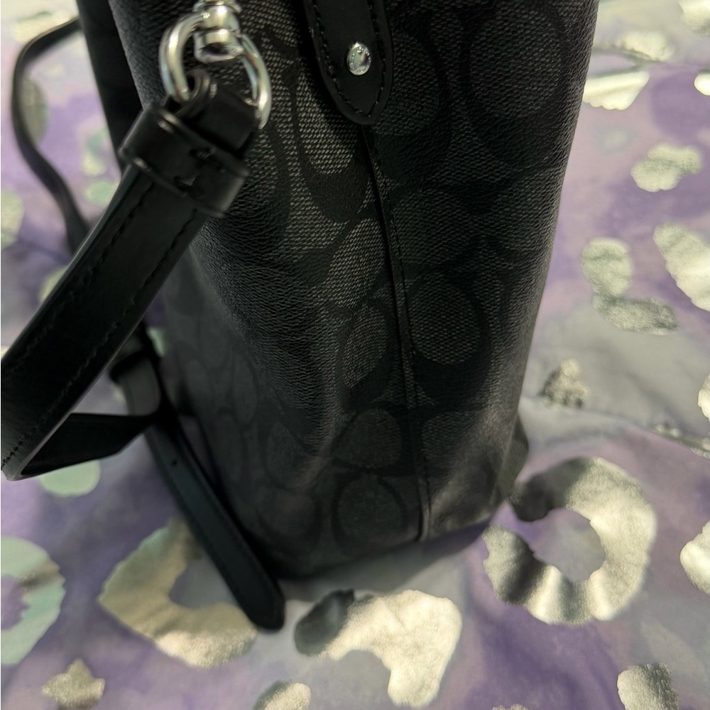 Coach Black Signature Monogram Crossbody Bag - Picture 2 of 4